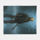 Nuit Paisible à Crystal Lake フリースブランケット (正面(横))