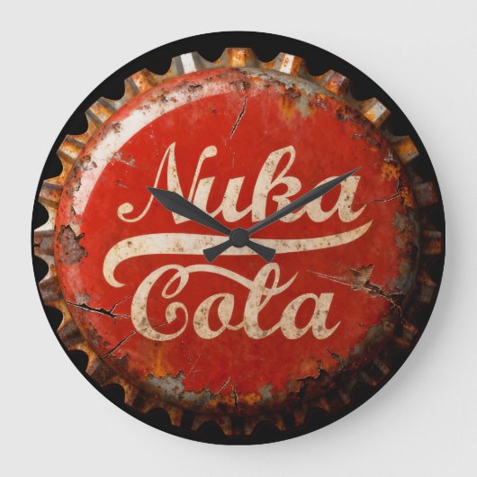 Nuka Cola Clock ラージ壁時計 (正面)