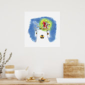 Nuked Santa Clausマットポスター ポスター (キッチン)