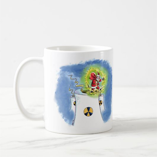 Nuked Santa Claus右腕マグカップ コーヒーマグカップ (左)