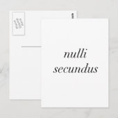 nulli secundusはnoneに次ぐ ポストカード (正面/裏面)