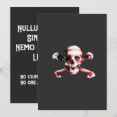 Nullum Crimen Sine Lege, Nemo Est Supra Legem. サンキューカード (正面/裏面)