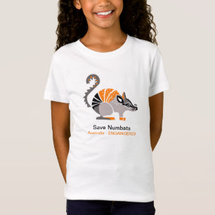 NUMBAT救 – 絶滅危惧動物グラフィック –  Tシャツ
