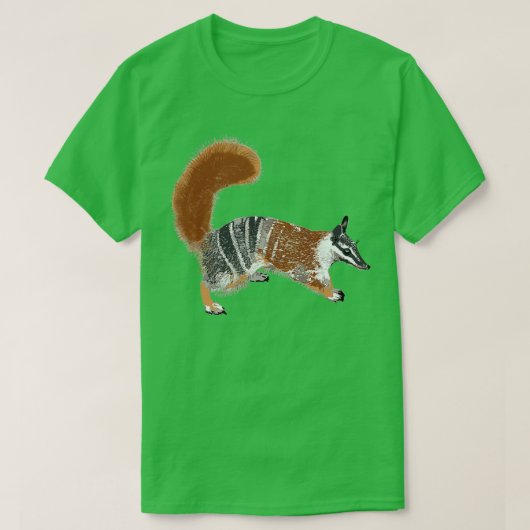 Numbat Myrmecobius fasciatus by Chrisy Wild Tシャツ (デザイン正面)
