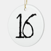 Number16 セラミックオーナメント (左)