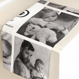 Number モダン Oneパパ写真コラージュ ゴルフタオル