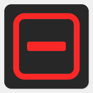 Number 日本の One 一 【Ichi】漢字 スクエアシール