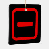 Number 日本の One 一 【Ichi】漢字 セラミックオーナメント (右)