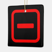 Number 日本の One 一 【Ichi】漢字 セラミックオーナメント (左)