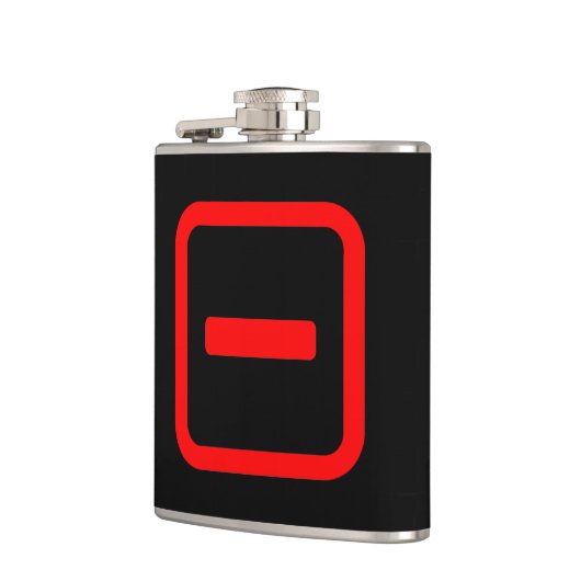 Number 日本の One 一 【Ichi】漢字 フラスク (左)