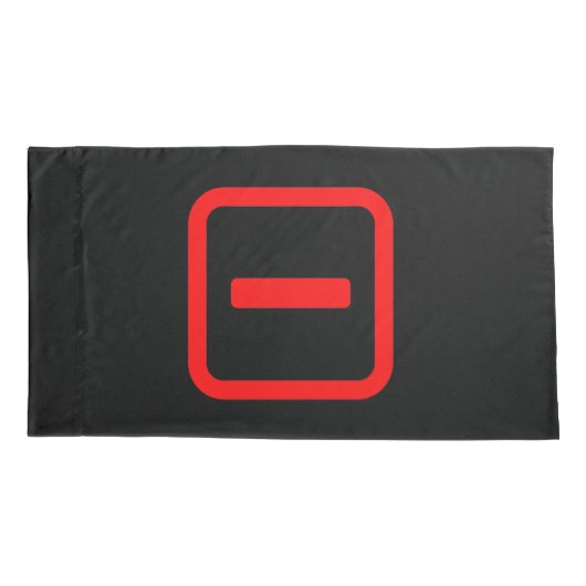 Number 日本の One 一 【Ichi】漢字 枕カバー (裏面-左)