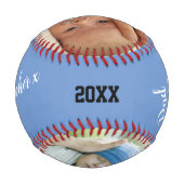 Number 1パパカスタム写真 野球ボール (裏面)