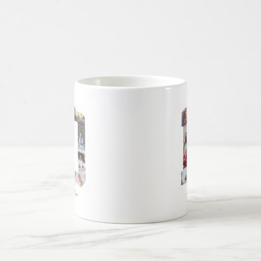 Number 10フォトコラージュのポスター コーヒーマグカップ (中央)