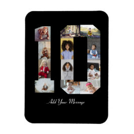 Number 10フォトコラージュのポスター マグネット