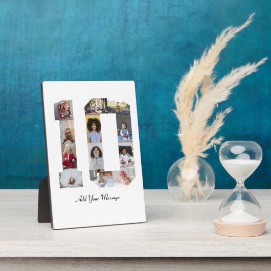 Number 10フォトコラージュ フォトプラーク (側面)