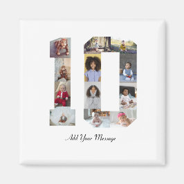 Number 10フォトコラージュ マグネット