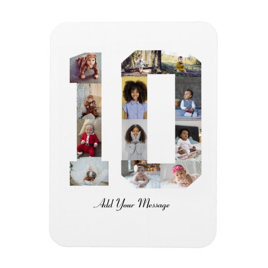 Number 10フォトコラージュ マグネット (縦)