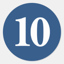 Number 10計画供給シンプル10ネイビーホワイト