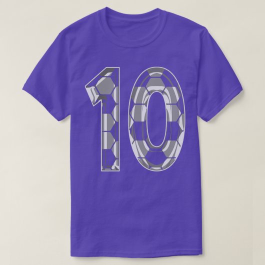 Number 10 Jersey 10 Mom Playerファン Tシャツ (デザイン正面)