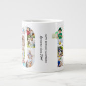 Number 10 Photo Collage 10誕生日 ジャンボコーヒーマグカップ (正面)