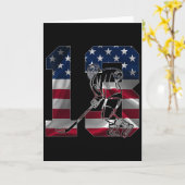 Number 13 Years Ice Hockey 13th Birthday  カード (黄色い花)
