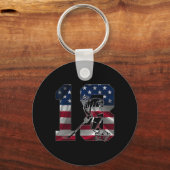 Number 13 Years Ice Hockey 13th Birthday  キーホルダー (正面)