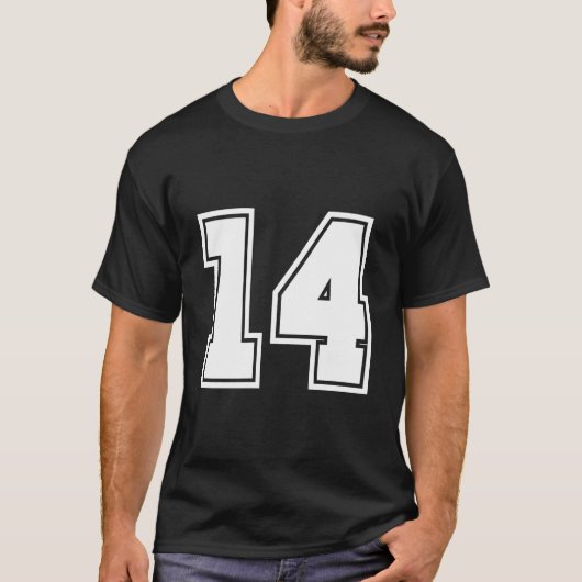 Number 14 No Fourn 14 Jerseys Player Tシャツ (正面)