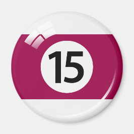 Number 15ビリヤード・ボール・冷蔵庫用マグネット マグネット
