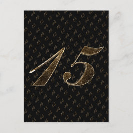 Number 15女子15位キンセアニェラ誕生日結婚 ポストカード