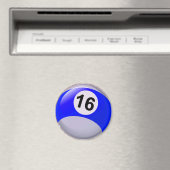 Number 16ビリヤード・ボール マグネット (インサイチュ (食洗機))