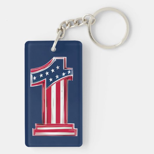 Number 1 American キーホルダー (裏面)