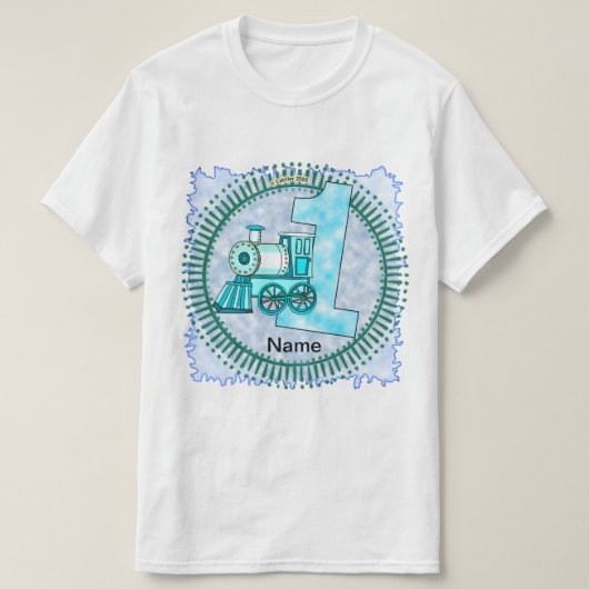 Number 1 Blue Train T-Shirt Tシャツ (デザイン正面)