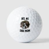 Number 1 Dog Mom Mum Mother's Day Pet Lovers ゴルフボール (正面)