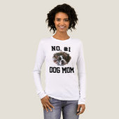Number 1 dog Mom Mum Mother's Day Pet Lovers トライブレンドＴシャツ (正面全体)