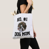 Number 1 dog Mom Mum Mother's Day Pet Lovers トートバッグ (クローズアップ)