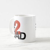 Number 2パパ コーヒーマグカップ (正面左)