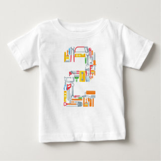 Number 2建築建物ツール2年前 ベビーTシャツ