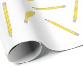 Number 2鉛筆新学期供給開始日 ラッピングペーパー (ロールコーナー)