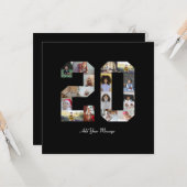 Number 20フォトコラージュ カード (正面/裏面インサイチュ)