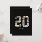 Number 20フォトコラージュ カード (正面/裏面インサイチュ)