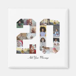 Number 20フォトコラージュ マグネット