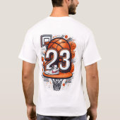 Number 23バスケットボールTシャツ Tシャツ (裏面)