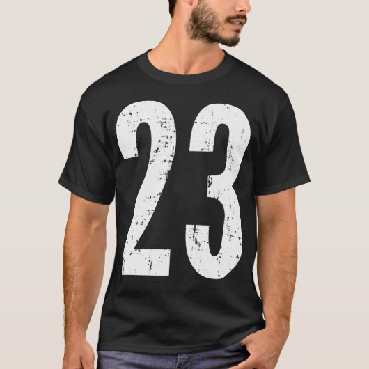 Number 23 23動揺してヴィンテージSport Te Tシャツ (正面)