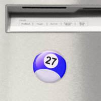 Number 27ビリヤード・ボール マグネット | Zazzle.co.jp