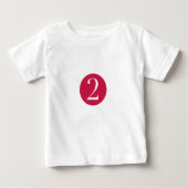 Number 2 ベビーTシャツ (正面)