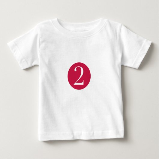 Number 2 ベビーTシャツ (正面)