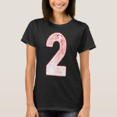 Number 2 Alphabet characters - Initial Number 2 mo Tシャツ (正面)