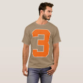 Number 3 Sports Orange friend Tシャツ (正面フル)