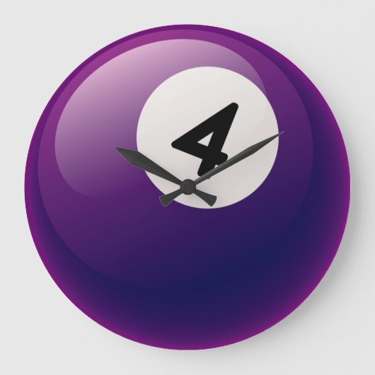 Number 4ビリヤード玉時計 ラージ壁時計 (正面)