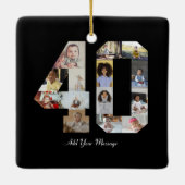 Number 40フォトコラージュ セラミックオーナメント (裏面)